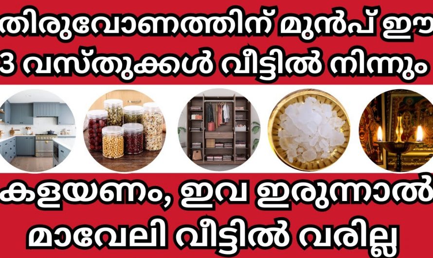 തിരുവോണത്തിനു മുൻപ് ഇത്തരം വസ്തുക്കൾ വീട്ടിൽ നിന്ന് തീർച്ചയായും ഒഴിവാക്കിയിരിക്കണം..