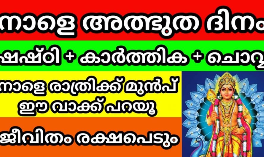 സെപ്റ്റംബർ 5 ഷഷ്ടിദിവസം ചെയ്യേണ്ട കാര്യങ്ങൾ..