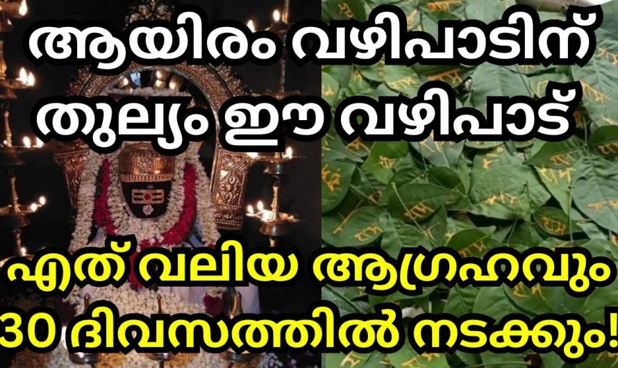 നിങ്ങളുടെ  എന്താ ആഗ്രഹവും  സാധ്യമാകുന്നതിന് ഒരൊറ്റ കാര്യം ചെയ്താൽ മതി.