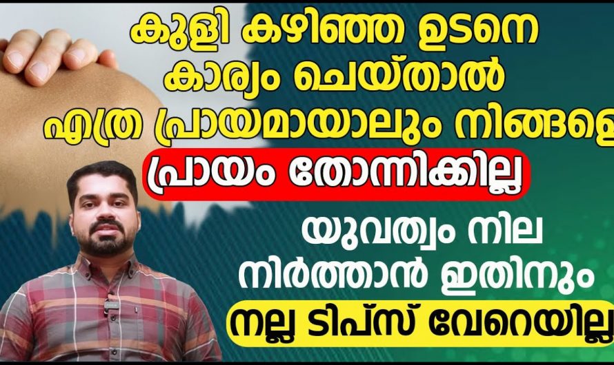 നല്ല ആരോഗ്യവും സൗന്ദര്യവും നിലനിർത്തുന്നതിന് ഈ ഒരു കാര്യം ശ്രദ്ധിച്ചാൽ മതി…