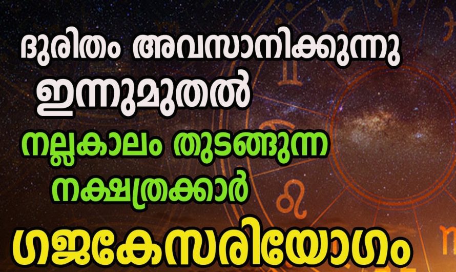 ഈ നക്ഷത്രക്കാർക്ക് ഇന്നുമുതൽ വളരെയധികം രാജയോഗ സമാനമായ  ജീവിതം.