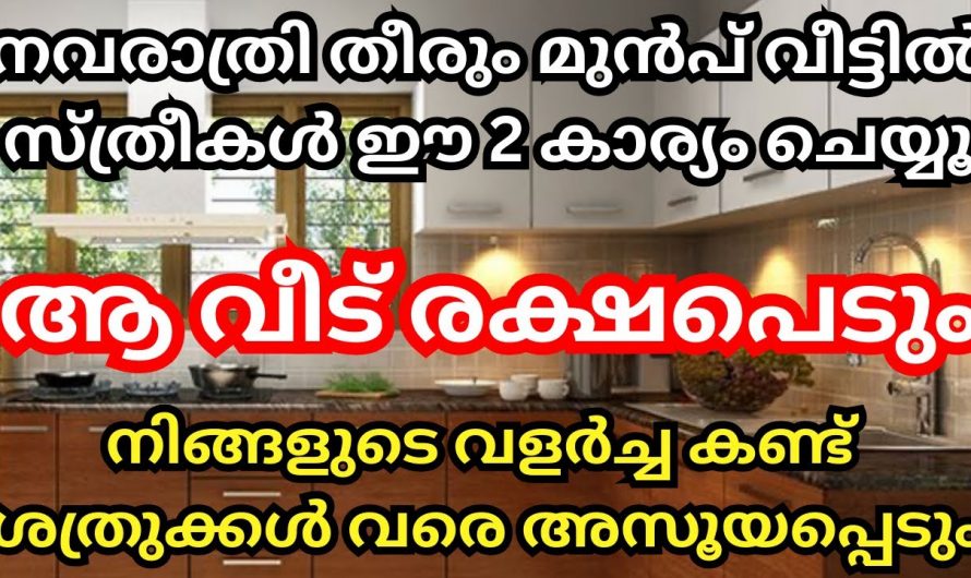 നവരാത്രി തീരുന്നതിനു മുൻപ് വീട്ടിൽ ഇത്തരം കാര്യങ്ങൾ ചെയ്താൽ വീട്ടിൽ സർവ്വ ഐശ്വര്യം വരും..