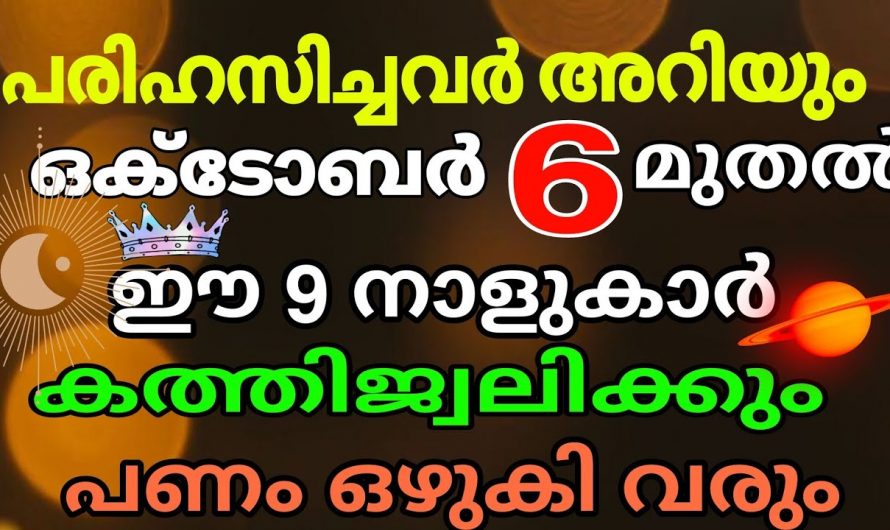 ഇനി ഈ ഒമ്പത് നാളുകാർക്ക് നേട്ടത്തിന്റെ കാലം വരുന്നു