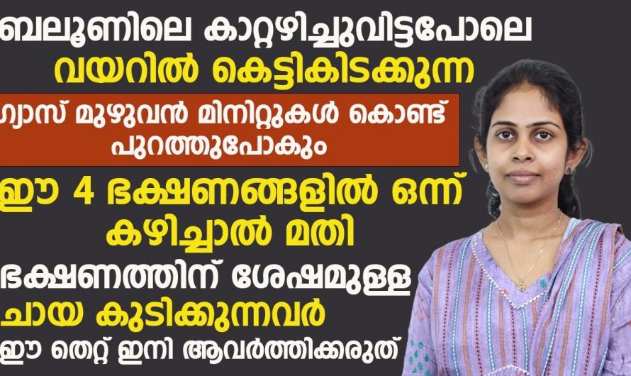 വയറിൽ കെട്ടിക്കിടക്കുന്ന ഗ്യാസ് വളരെ എളുപ്പത്തിൽ ഇല്ലാതാക്കാൻ…