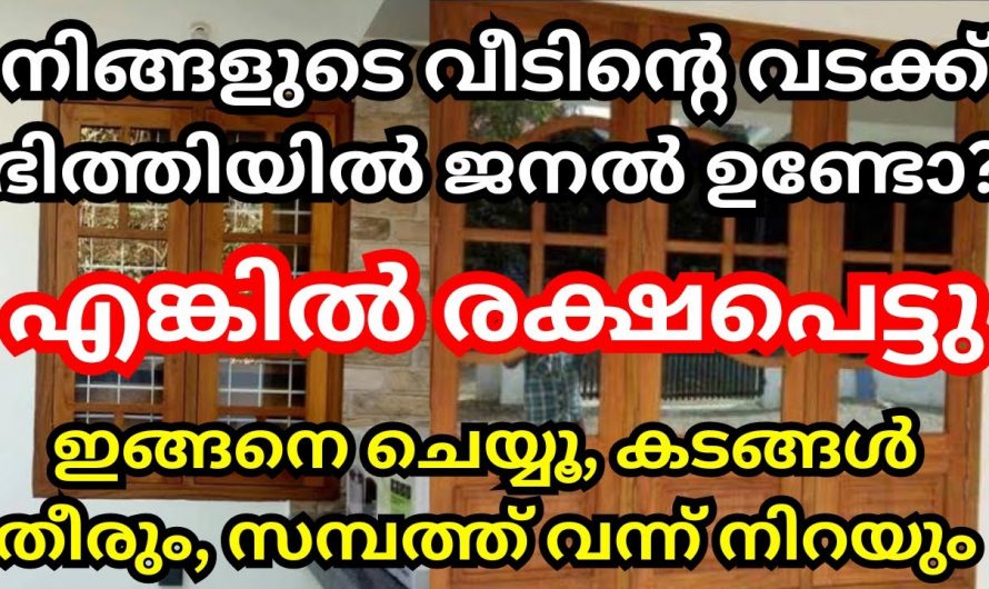 വീടുകളിൽ വടക്കുഭാഗത്ത് ജനൽ ഉണ്ടായാൽ ലഭ്യമാകുന്ന അനുഗ്രഹങ്ങൾ…