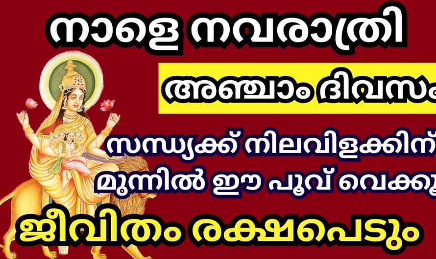 നവരാത്രിയുടെ അഞ്ചാം തീയതി ജീവിതത്തിൽ സംഭവിക്കുന്നത്.