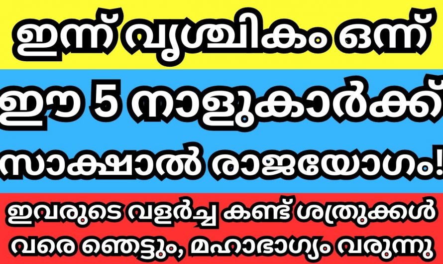 നവംബർ 17 മുതൽ നക്ഷത്രക്കാർക്ക് വളരെ നല്ല സമയം..