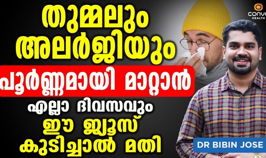 തുമ്മൽ പോലെയുള്ള അലർജി പരിഹരിക്കാൻ കിടിലൻ വഴി…