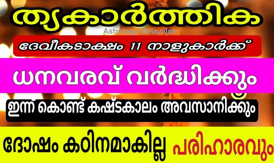 നവംബർ 27 മുതൽ ഈ മൂന്ന് നക്ഷത്രക്കാർ വളരെയധികം ശ്രദ്ധിക്കണം…👌