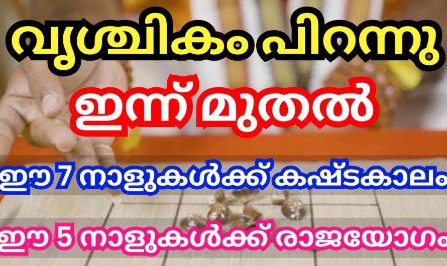 വൃശ്ചിക മാസത്തിൽ ഓരോ നക്ഷത്രക്കാരുടെയും ജീവിതത്തിൽ സംഭവിക്കാൻ പോകുന്നത്..