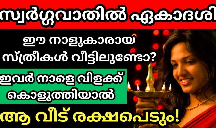 സ്വർഗ്ഗ വാതിൽ ഏകാദേശി  ദിവസം ഈ നാളുകാർ വീട്ടിൽ നിലവിളക്ക് കുളിസീൻ സൗഭാഗ്യങ്ങൾ ഇരട്ടിക്കും..👌