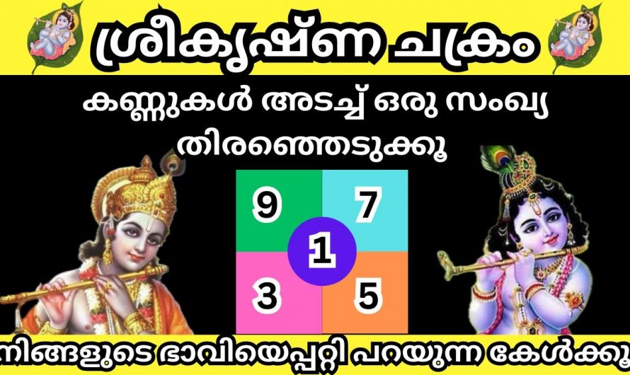 ശ്രീകൃഷ്ണ ചക്രത്തിലൂടെ  നിങ്ങളുടെ ഭാവി മനസ്സിലാക്കൂ പ്രവർത്തിക്കൂ..👌