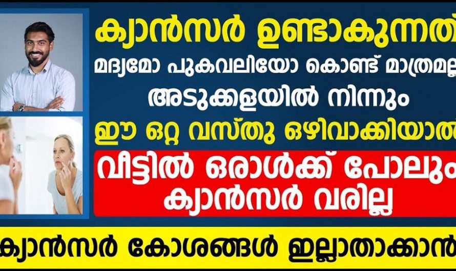 ക്യാൻസർ വരാതിരിക്കുന്നതിന് ഇത്തരം കാര്യങ്ങൾ ശ്രദ്ധിച്ചാൽ മതി.. 😱