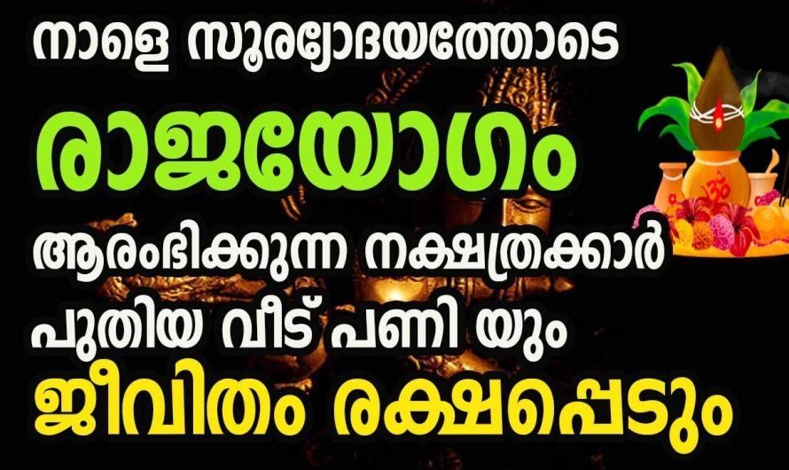 അപ്രതീക്ഷിതമായി രാജയോഗം അനുഭവിക്കാൻ സാധിക്കുന്ന നക്ഷത്രക്കാർ…😱