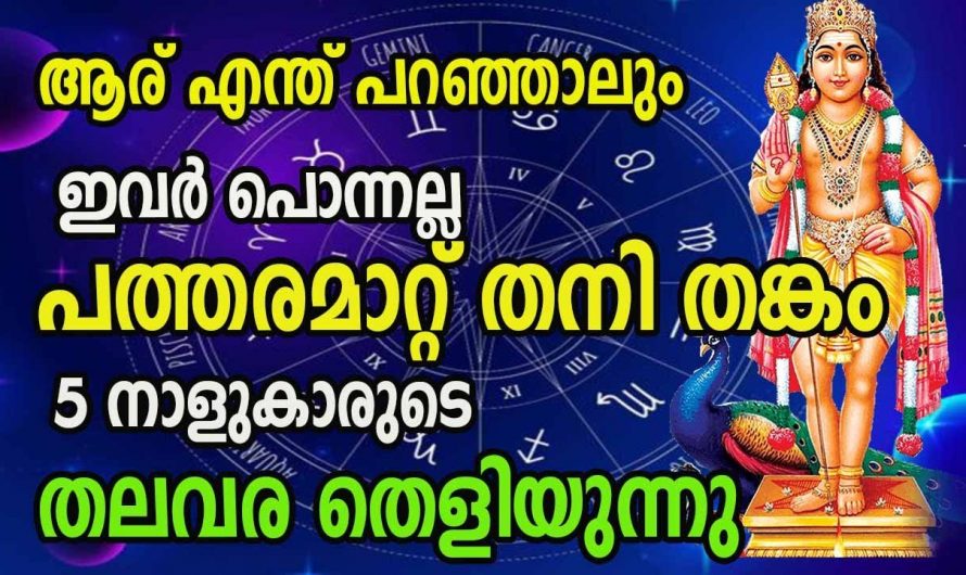 ഈ നക്ഷത്രക്കാരുടെ ജീവിതത്തിൽ തല വരെ തെളിയുന്നു..👌