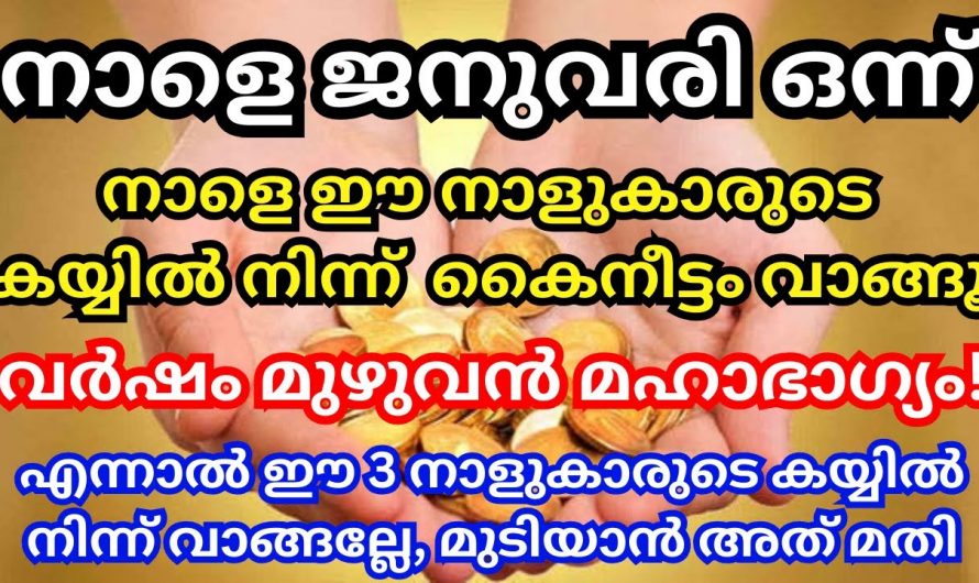 ജനുവരി ഒന്നാം തീയതി ഈ നക്ഷത്രക്കാരിൽ നിന്ന് കൈനീട്ടം വാങ്ങിയാൽ ജീവിതം രക്ഷപ്പെട്ടു..🥰