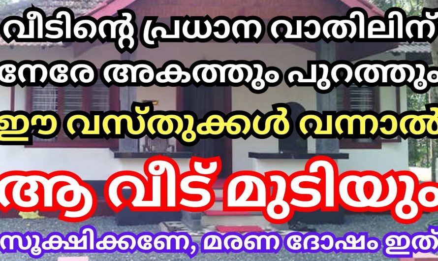 നിങ്ങളുടെ വീടിന്റെ   പ്രധാന വാതിലിലൂടെ നിങ്ങൾ കാണേണ്ടത്..😱