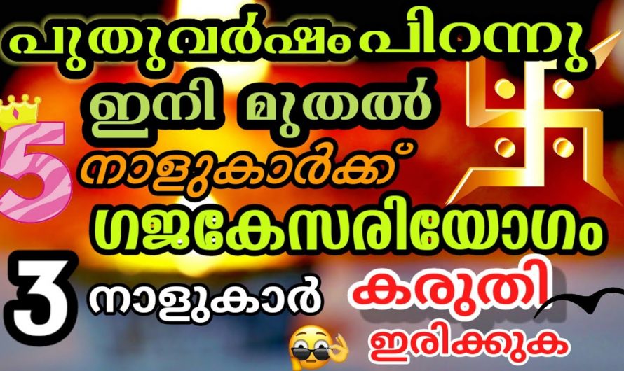 ജനുവരി ഒന്നു മുതൽ ഈ നക്ഷത്രക്കാരെ പിടിച്ചാൽ കിട്ടില്ല അത്രയ്ക്കും ഭാഗ്യമാണ്..