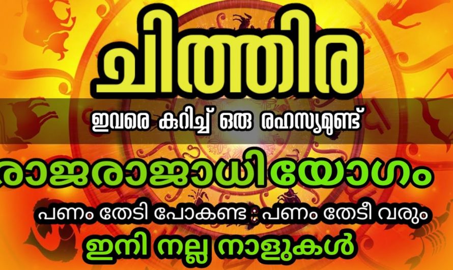 ഇനി ചിത്തിര നക്ഷത്രക്കാരെ പിടിച്ചാല്‍ കിട്ടില്ല ഞെട്ടിക്കുന്ന സൗഭാഗ്യം. 👌