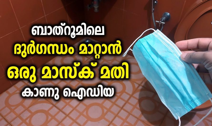 ഒരു മാസ്ക് ഉപയോഗിച്ചുകൊണ്ട് നമുക്ക് ബാത്റൂമിലെ ദുർഗന്ധം അകറ്റാം 🙄