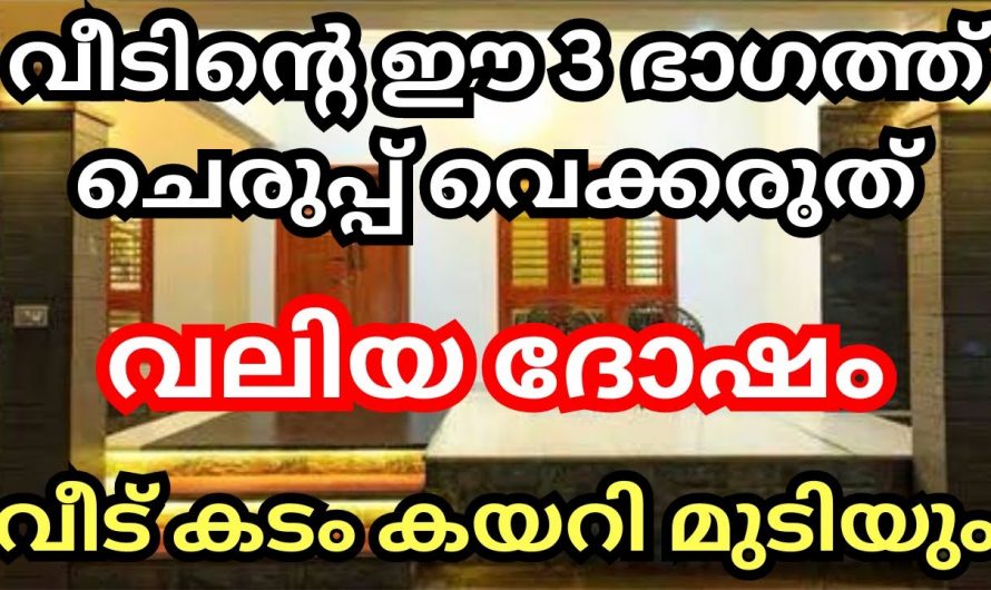 നിങ്ങളുടെ വീടുകളിൽ ഉപയോഗിക്കുന്ന ചെരിപ്പ് ഇങ്ങനെ സൂക്ഷിക്കണം ഇല്ലെങ്കിൽ കുടുംബത്തിന് ദോഷം..😱