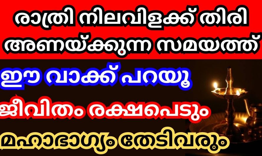 വീട്ടിൽ നിലവിളക്ക് കൊളുത്തുമ്പോൾ  ശ്രദ്ധിക്കേണ്ട കാര്യങ്ങൾ. 👌