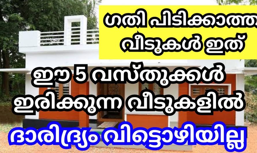 നിങ്ങളുടെ വീടുകളിൽ ഇത്തരം കാര്യങ്ങൾ ഉണ്ടെങ്കിൽ ദാരിദ്ര്യം വിട്ടൊഴിയില്ല..