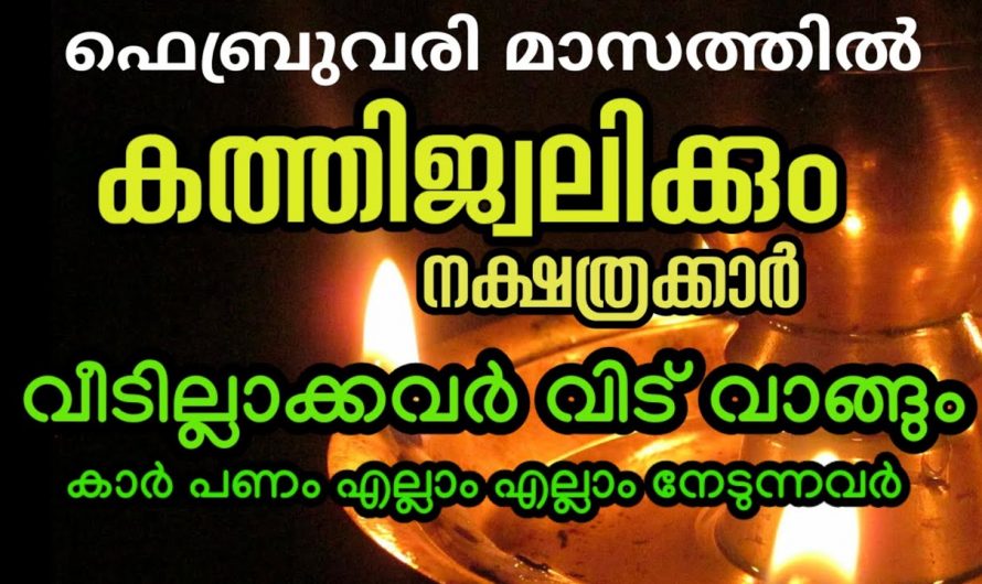 ഫെബ്രുവരി മാസത്തിലെ നക്ഷത്രക്കാർക്ക് സൗഭാഗ്യങ്ങളുടെ പെരുമഴ..