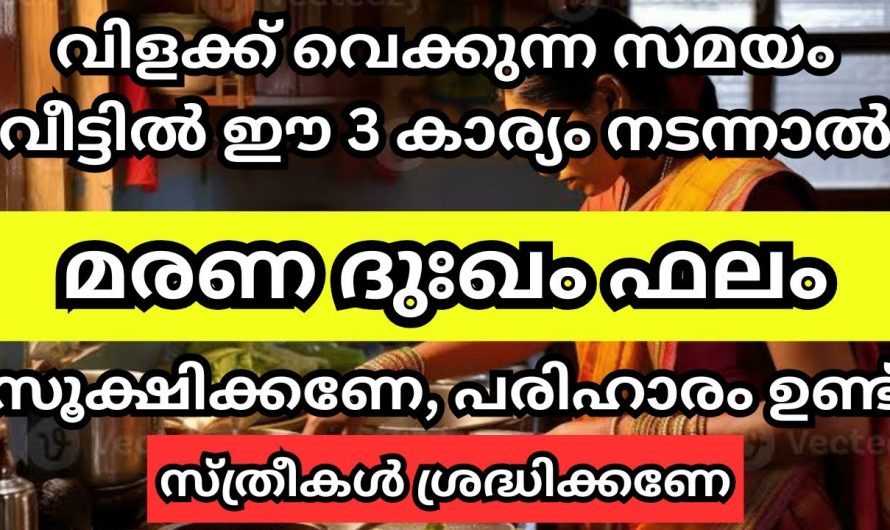 ഒരിക്കലും ത്രിസന്ധ്യ സമയത്ത് വിളക്ക് കൊളുത്തിയാൽ ഇത്തരം കാര്യങ്ങൾ ചെയ്യരുത്..