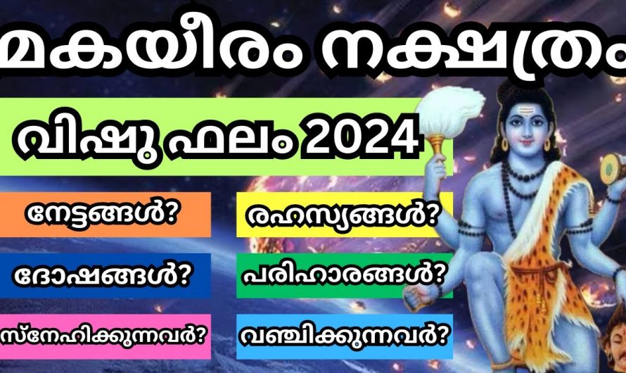 2024 വിഷുഫലം മകയിര്യം  നക്ഷത്രക്കാരുടെ ജീവിതത്തിൽ സംഭവിക്കുന്നത്..