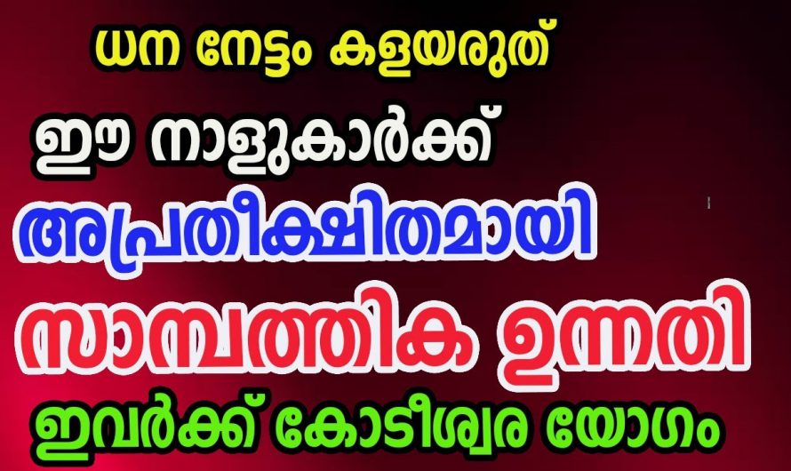 മാർച്ച് മാസം പതിമൂന്നാം തീയതി മുതൽ  സാമ്പത്തികമായി നേട്ടങ്ങൾ വന്നുചേരുന്ന നക്ഷത്രക്കാർ