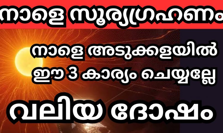 2024 സൂര്യഗ്രഹണം നടക്കുന്ന ദിവസം വീട്ടമ്മമാർ ഇക്കാര്യം ഒരിക്കലും ചെയ്യരുത്..