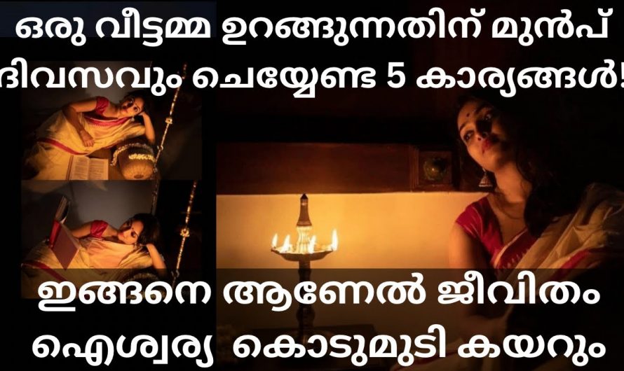 വീട്ടിലെ കുടുംബ നാഥ ഇത്തരം കാര്യങ്ങൾ ശ്രദ്ധിച്ചാൽ വീട്ടിൽ ഐശ്വര്യം നിറയും..