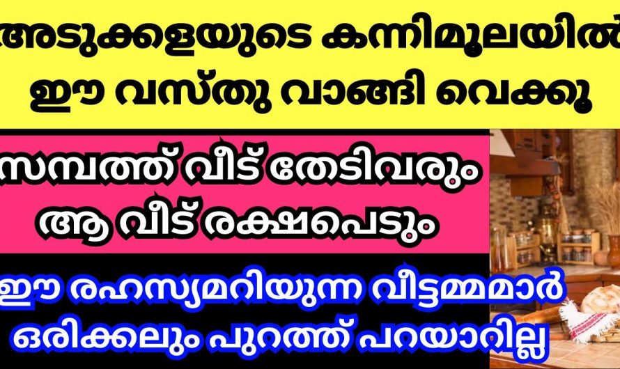 ഈ ആറ് അടുക്കള രഹസ്യം ശ്രദ്ധിച്ചാൽ വീട് ഐശ്വര്യപൂർണ്ണമാകും.