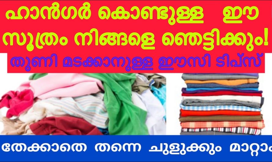 തുണികൾ മടക്കി വയ്ക്കുവാൻ ഇതിലും നല്ല മാർഗം വേറെയില്ല.