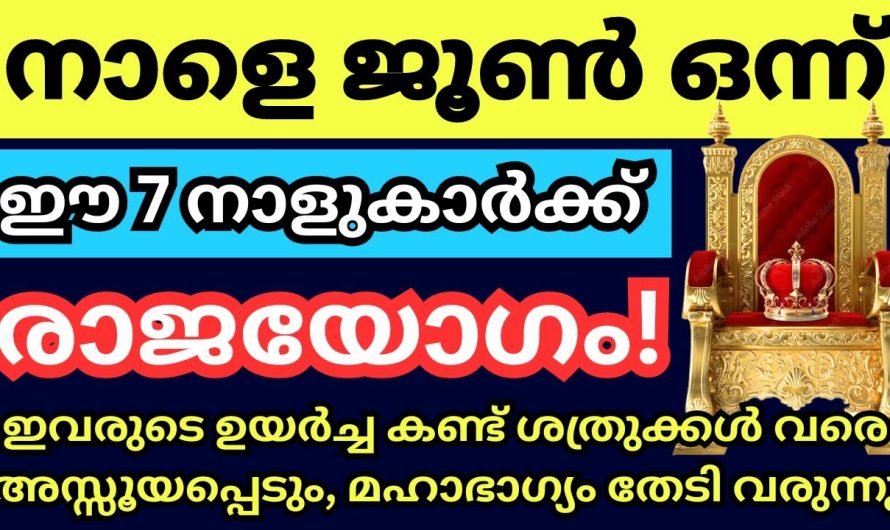 ജൂൺ മാസത്തിൽ ഇനി നക്ഷത്രക്കാരെ പിടിച്ചാൽ കിട്ടില്ല അത്രയ്ക്കും സൗഭാഗ്യസമയങ്ങൾ…