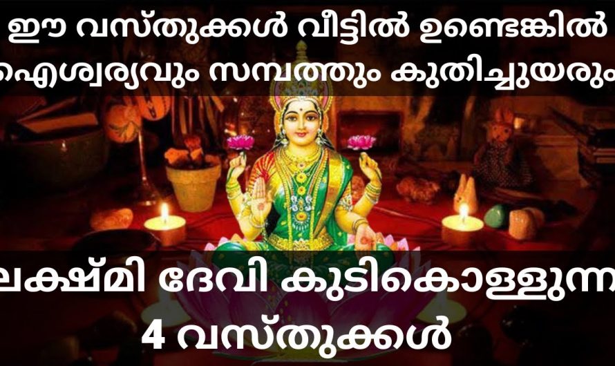 ലക്ഷ്മി ദേവിയുടെ അനുഗ്രഹം ഉള്ള വീടുകളിൽ കാണുന്ന ലക്ഷണങ്ങൾ…