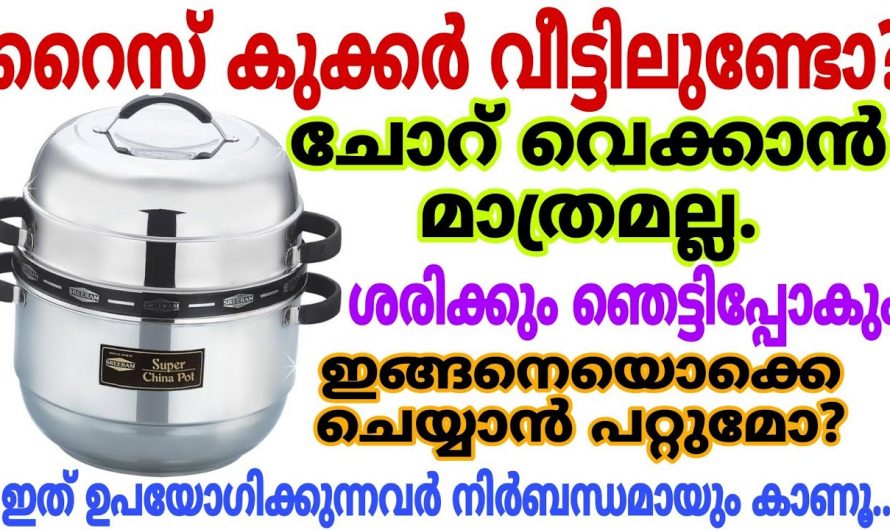 റൈസ് കുക്കർ കൊണ്ട് ഇത്രയും ഉപയോഗങ്ങളോ. ഇതാരും കാണാതിരിക്കല്ലേ.