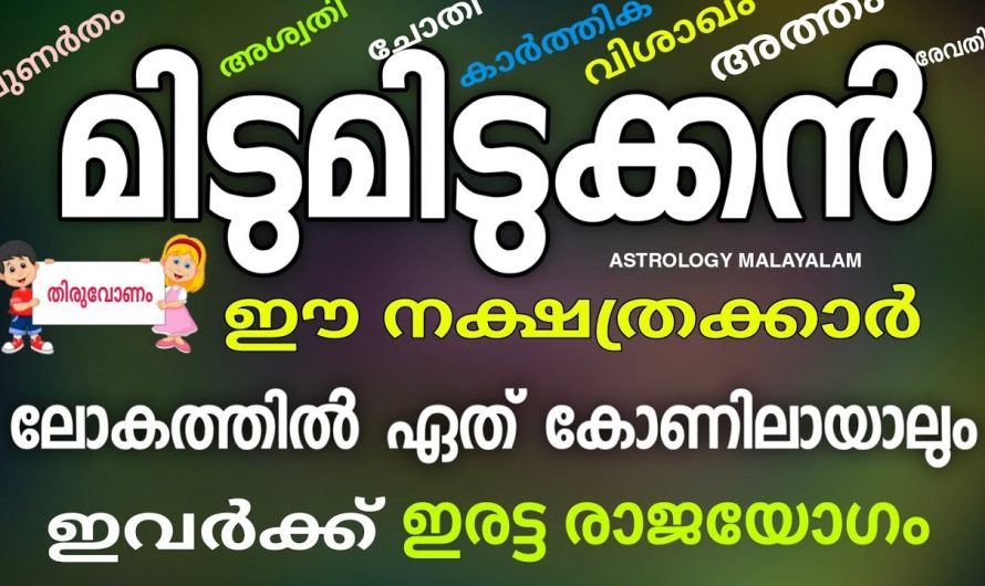 മിഥുന മാസത്തിൽ ഇരട്ട രാജയോഗം വന്ന് ചേരുന്ന നക്ഷത്രക്കാർ.