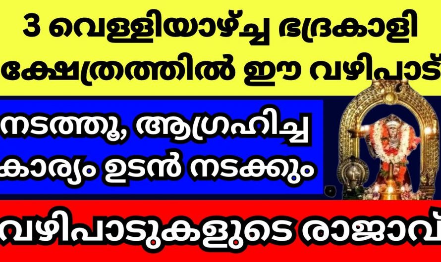 ഈയൊരു വഴിപാട് അർപ്പിക്കൂ ആഗ്രഹിച്ചത് ഉടൻതന്നെ നടന്നു കിട്ടും.