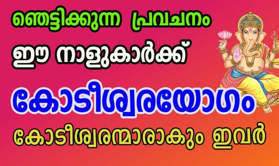 സമ്യദ്ധിയാൽ കോടീശ്വരയോഗം കൈവരുന്ന നക്ഷത്രക്കാർ.