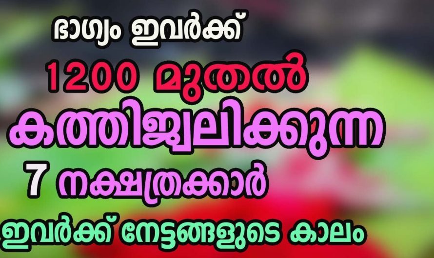 കൊല്ലവർഷാരംഭത്തിൽ സൂര്യനെപ്പോലെ പ്രകാശിക്കുന്ന നക്ഷത്രക്കാർ.