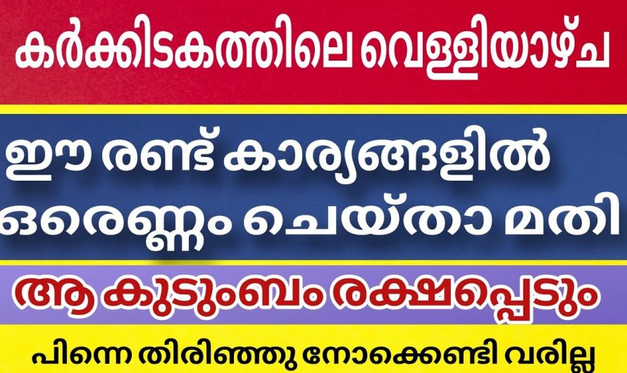 ആഗ്രഹസാഫല്യത്തിന് കർക്കിടക വെള്ളിയാഴ്ചകളിൽ ചെയ്യേണ്ട ഈയൊരു കാര്യം ആരും അറിയാതിരിക്കില്ലേ.