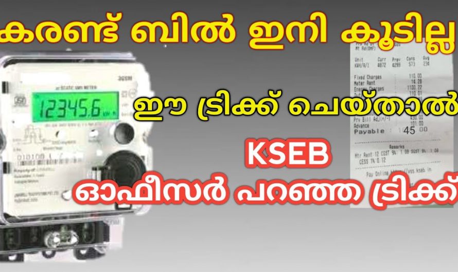 കരണ്ട് ബില്ല് കുറയ്ക്കാനുള്ള ഈയൊരു ട്രിക്ക് ഇതുവരെയും അറിയാതെ പോയല്ലോ.