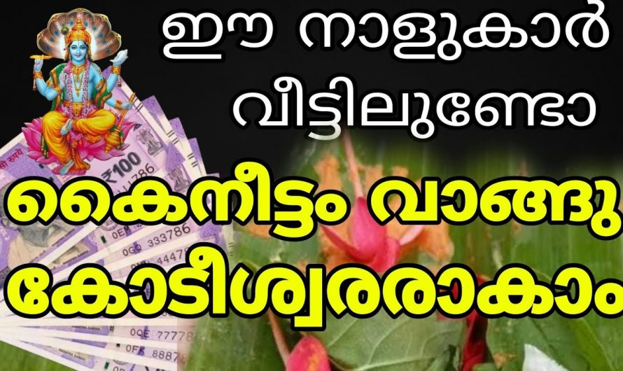 ചിങ്ങം ഒന്നിനെ ഇവരിൽ നിന്ന് കൈനീട്ടം വാങ്ങിയാൽ വർഷം മുഴുവൻ ഐശ്വര്യം…