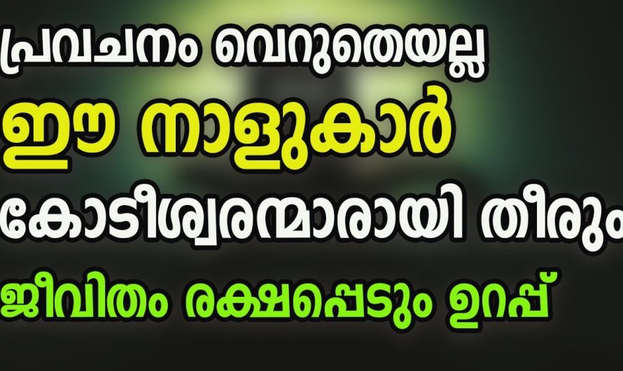 ഈ നക്ഷത്രക്കാർക്ക് ഇനി കോടീശ്വര തുല്യമായ യോഗം..