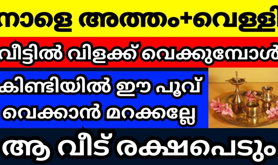 അത്തം നാളിൽ സന്ധ്യയ്ക്ക്  ഒരു കാര്യം ചെയ്താൽ സംഭവിക്കുന്നത്…