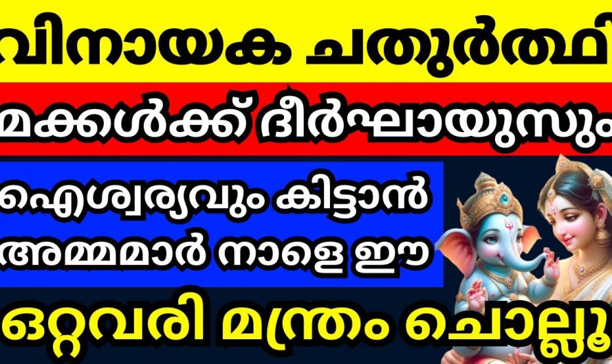 വിനായക ചതുർത്തി ദിവസം അമ്മമാർ ഈ കാര്യം പ്രാർത്ഥിച്ചാൽ മക്കളുടെ ജീവിതവും സാമ്പത്തികവും കുതിച്ചുയരും…