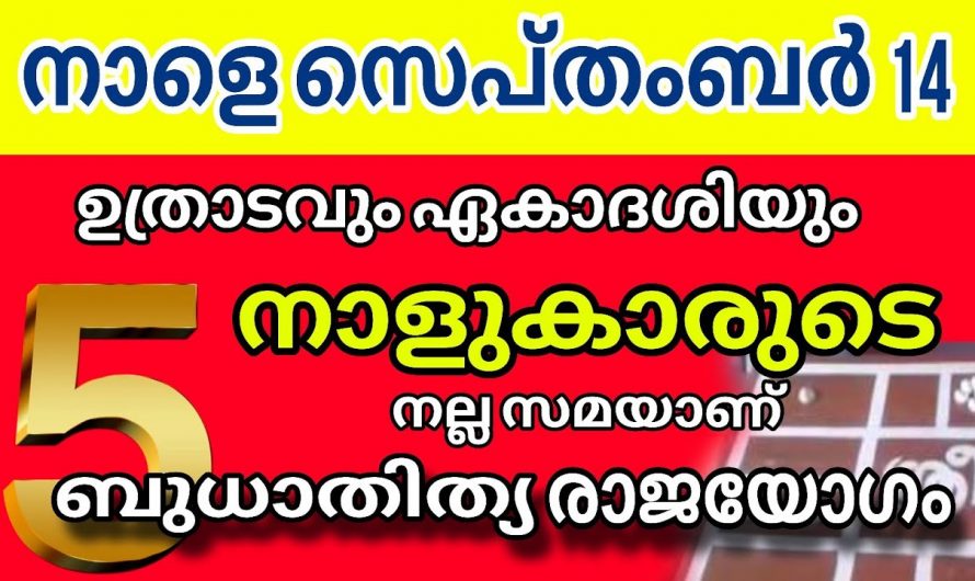 സെപ്റ്റംബർ 14 മുതൽ നക്ഷത്രക്കാർക്കു മികച്ച സൗഭാഗ്യങ്ങളുടെ കാലഘട്ടം.