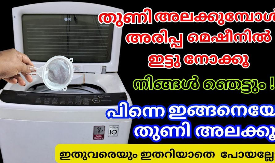 വാഷിങ്മെഷീൻ ഉപയോഗിക്കുമ്പോൾ അരിപ്പ ഇങ്ങനെ ഉപയോഗിച്ചു നോക്കൂ ഞെട്ടിക്കും റിസൾട്ട്…